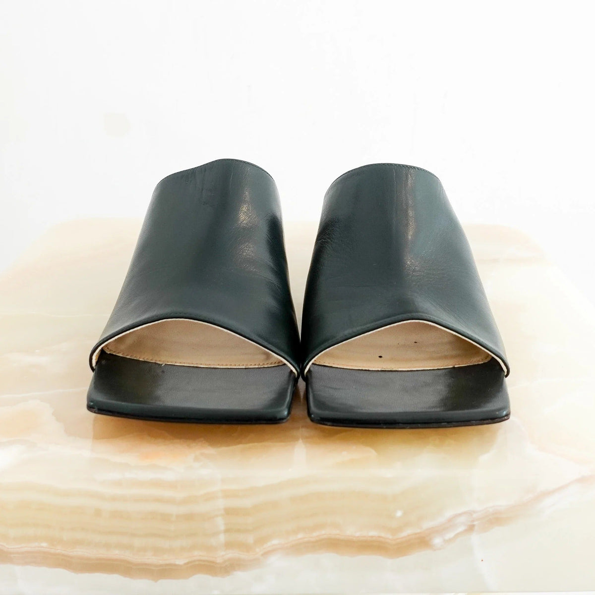 Long Napa leather loafers