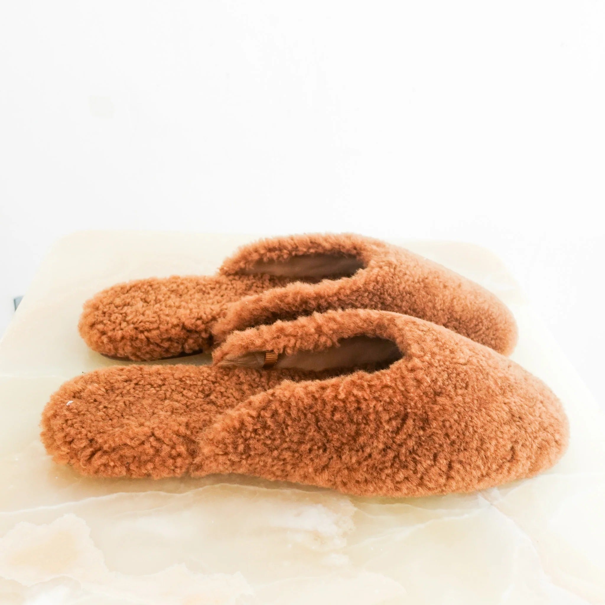 NEW Sleeper Backless shearling mules