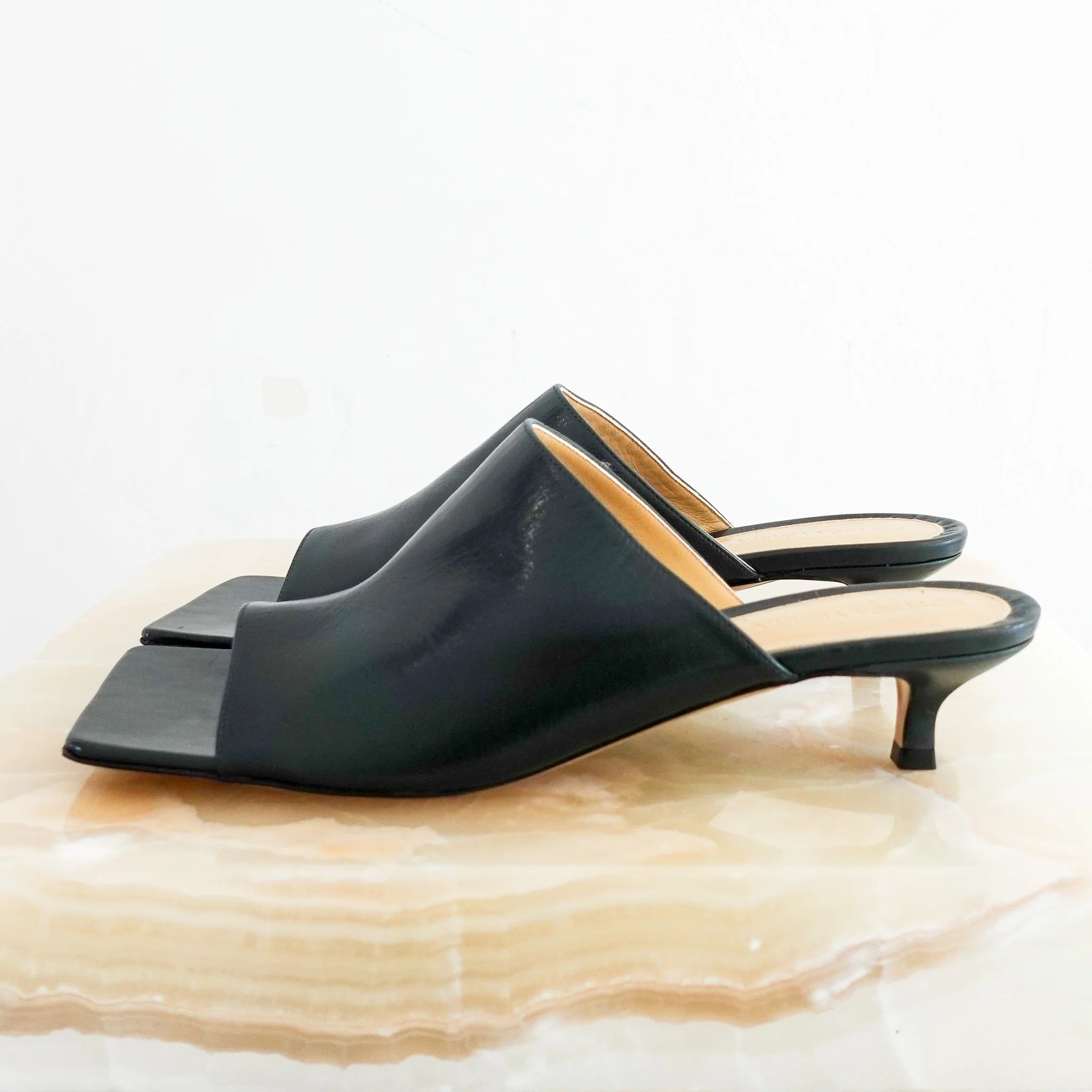 Long Napa leather loafers