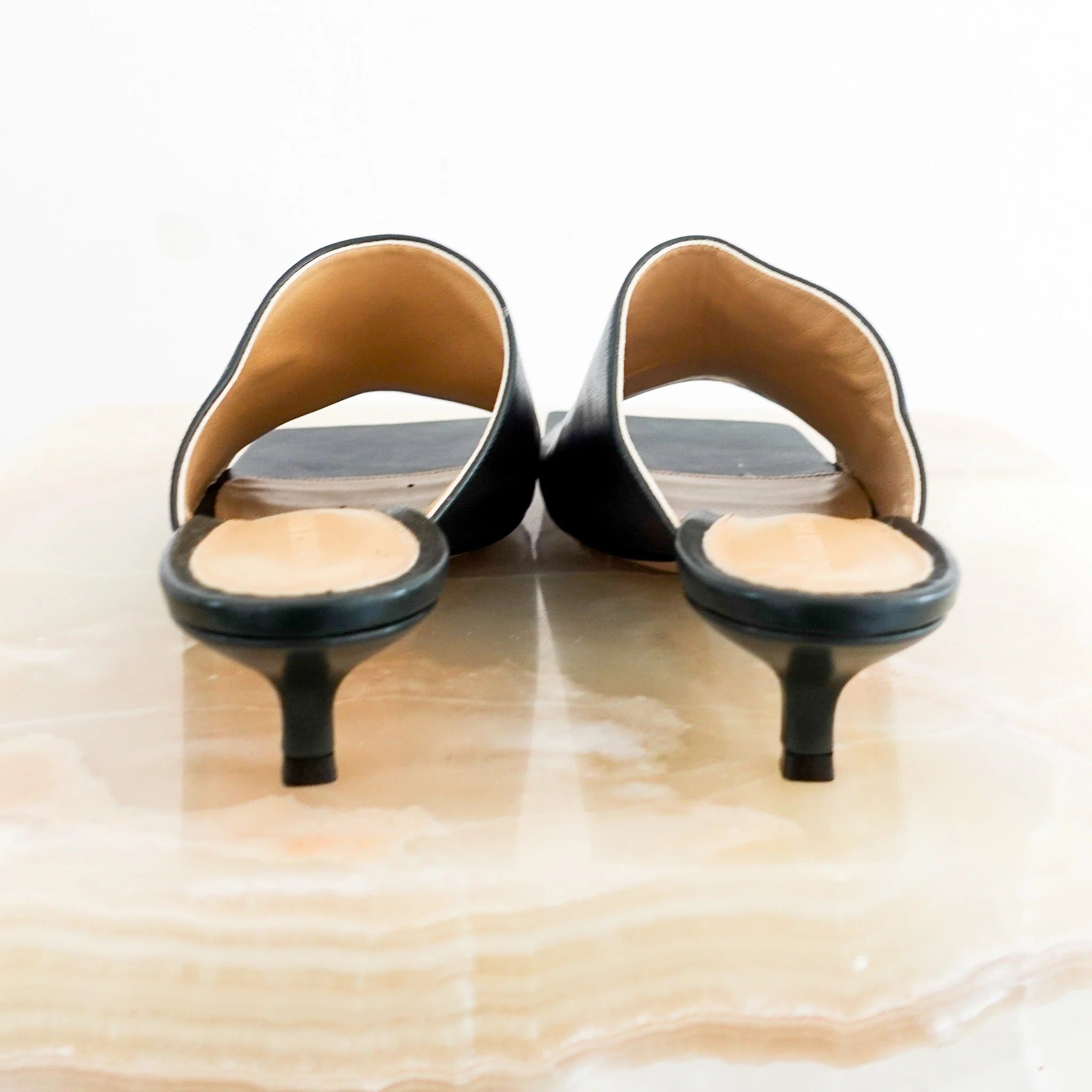 Long Napa leather loafers